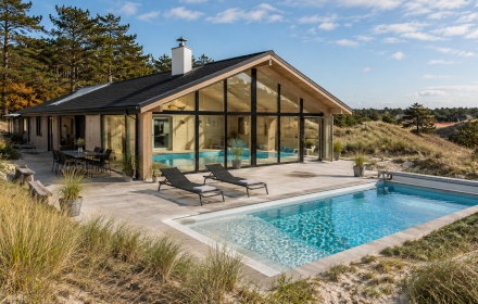 Ferienhäuser mit Pool in Vejers Strand