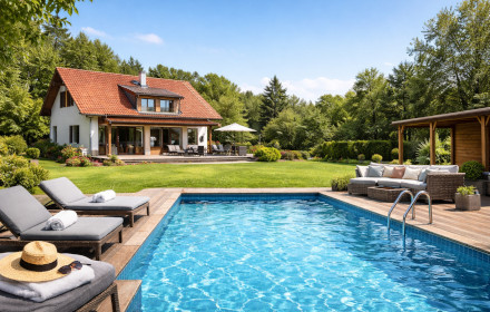Ferienhäuser mit Pool in Deutschland