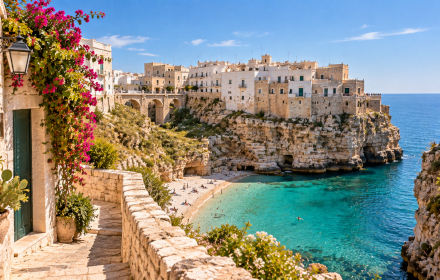 Ferienhäuser mit Pool in Polignano a Mare