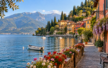 Ferienhäuser mit Pool in Varenna