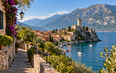 Ferienhäuser mit Pool in Malcesine