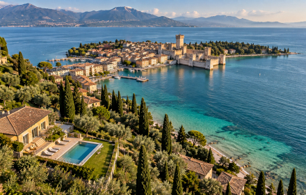 Ferienhäuser mit Pool in Sirmione