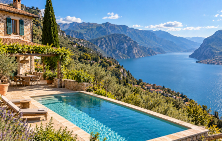 Ferienhäuser mit Pool in Tremosine sul Garda