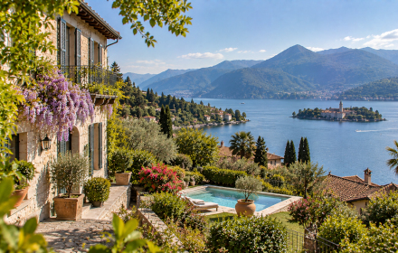 Ferienhäuser mit Pool in Lago Maggiore