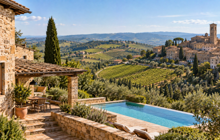 Ferienhäuser mit Pool in Castellina in Chianti