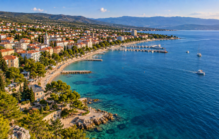 Ferienhäuser mit Pool in Crikvenica