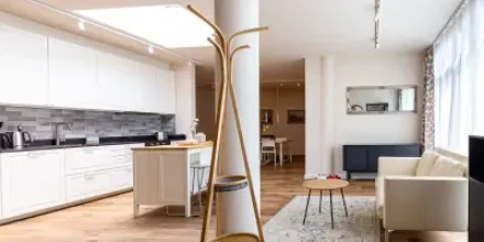 Wohnung mit Terrasse, Sauna und Garten 