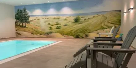 Ferienwohnung mit Terrasse, privatem Pool und Sauna