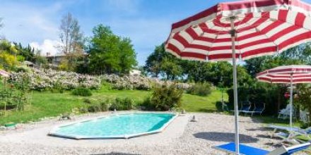 Ferienhaus mit Garten, Sauna und Grill 