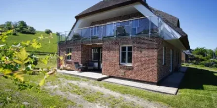 Ferienhaus Rohrweihe Haus: Meerblick, Garten